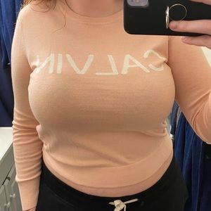 Calvin Klein pink sweatshirt